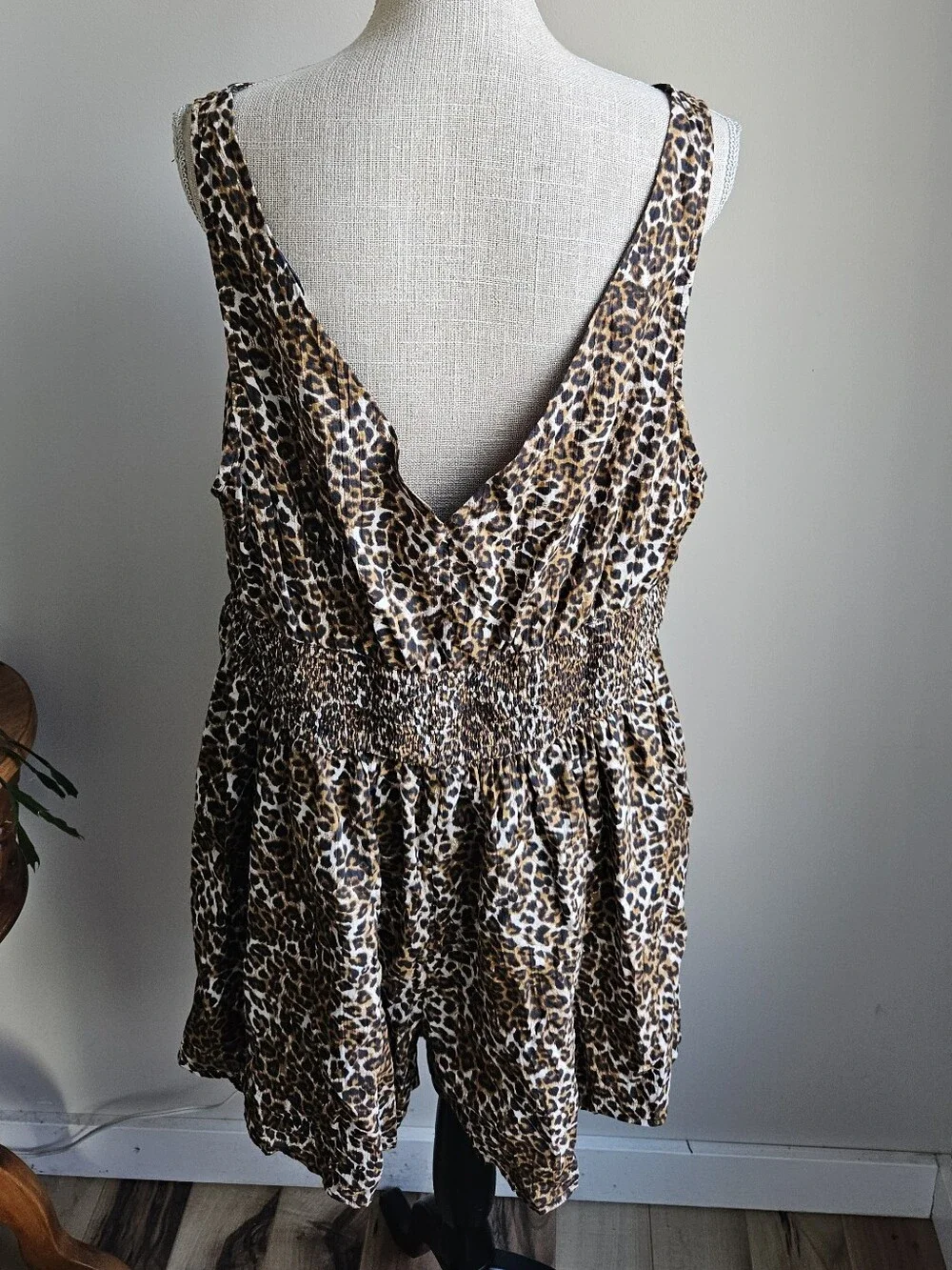 American Eagle Outfitters Leopard Print Romper - Brown & Black - Picture 4 of 7